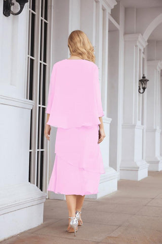 Sunnderly Two-Piece A-line Mother of The Bride Dress Formal Party Gown Dress SY28072