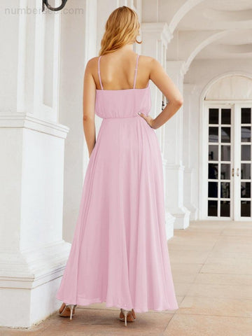 Robe de demoiselle d'honneur longue à col licou Baoleely, robe trapèze formelle pour juniors, 28029