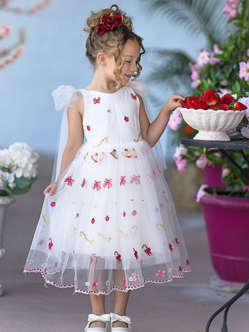 Tulle Knee-length Baby Girl Dress