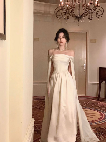 Robe de soirée blanche élégante pour femme, nouvelle robe de soirée tendance Y4457