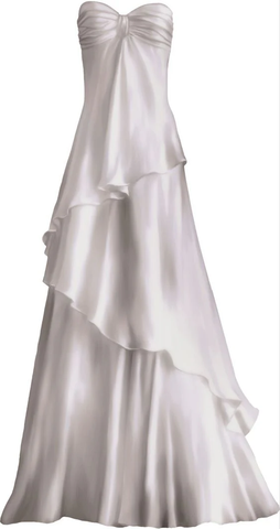 Robe de soirée longue blanche sexy à décolleté cœur Y7541