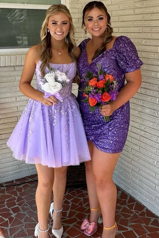 Robe de bal trapèze en tulle et dentelle avec appliques