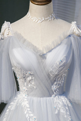 Vestidos de princesa de tul con apliques de encaje sin mangas, elegantes, estilo princesa, para baile de bienvenida 