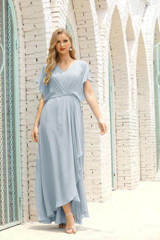 Robe de soirée longue Baoleely pour mère de la mariée, grande taille, col en V, longueur au sol, pour invitée de mariage, 28020
