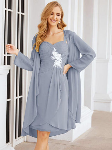 Sunnderly Mother of The Bride Groom Dresses Lace Appliques for Wedding Guest SY28066