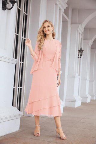 Sunnderly Two-Piece A-line Mother of The Bride Dress Formal Party Gown Dress SY28072