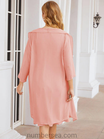 Sunnderly Mother of The Bride Dresses Prom Dress Casual Pleated Dress  SY28065