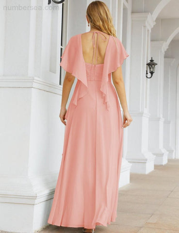 Baoleely Bridesmaid Dresses Backless Formal Prom Gowns for Evening Party Mother of The Bride Dress 28040