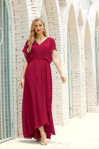 Robe de soirée longue Baoleely pour mère de la mariée, grande taille, col en V, longueur au sol, pour invitée de mariage, 28020