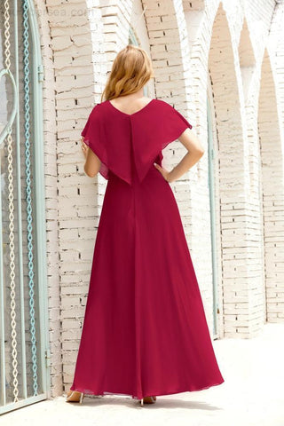 Robe de soirée longue Baoleely pour mère de la mariée, grande taille, col en V, longueur au sol, pour invitée de mariage, 28020