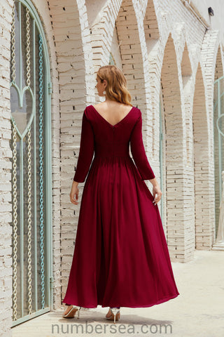 Robe de demoiselle d'honneur Baoleely en mousseline de soie, robe de soirée formelle, 28016