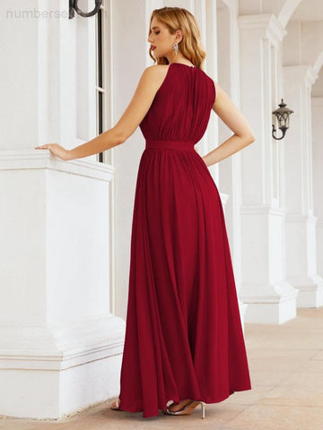 Robe de demoiselle d'honneur dos nu Baoleely, taille empire, robe de soirée formelle pour mère de la mariée 28030