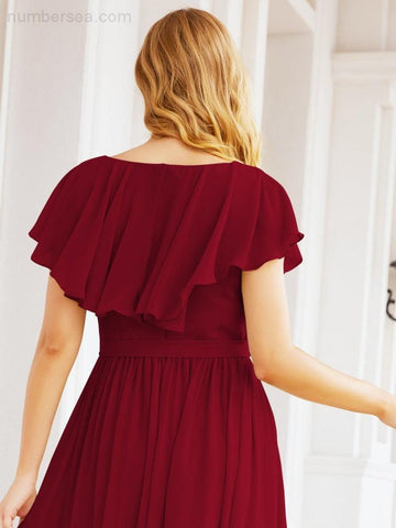 Robes de demoiselle d'honneur à manches flottantes, robes de soirée formelles, robes de bal 28044 