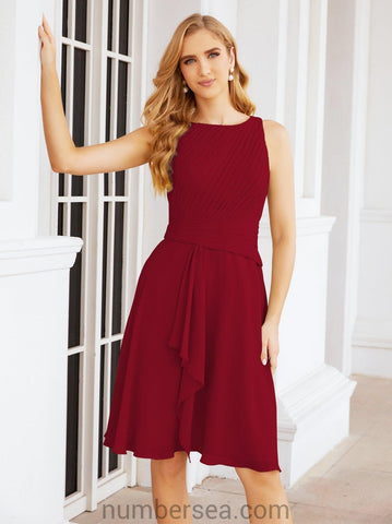 Sunnderly Mother of The Bride Dresses Prom Dress Casual Pleated Dress  SY28065