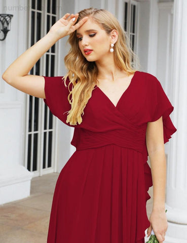 Baoleely Bridesmaid Dresses Backless Formal Prom Gowns for Evening Party Mother of The Bride Dress 28040