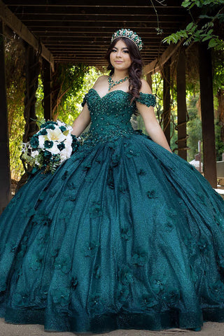 Off the Shoulder Ball Gown Quinceanera Dress with Appliques