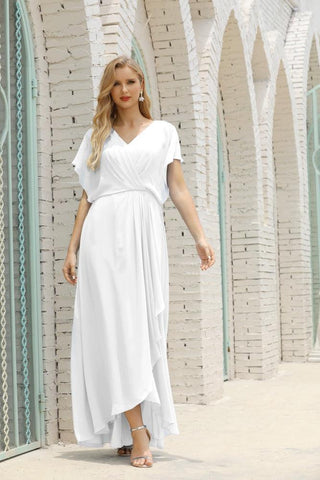 Robe de soirée longue Baoleely pour mère de la mariée, grande taille, col en V, longueur au sol, pour invitée de mariage, 28020