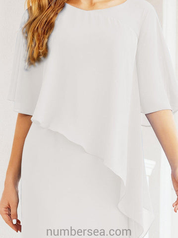 Vestido largo de fiesta formal Sunderly para la madre de la novia con capa de volantes SY28026