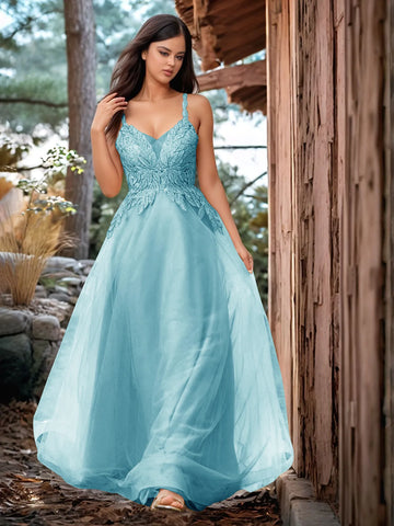 Pretty Hot Fix Sparkly Crystal Embroidery Prom Dress