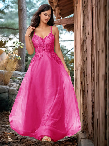 Pretty Hot Fix Sparkly Crystal Embroidery Prom Dress
