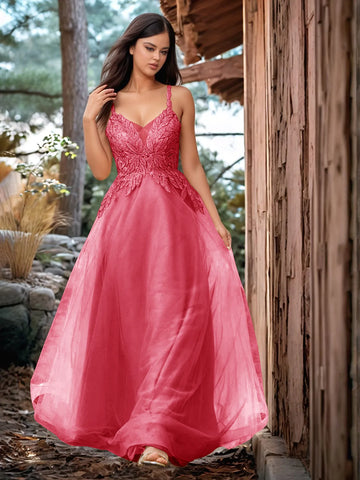 Pretty Hot Fix Sparkly Crystal Embroidery Prom Dress