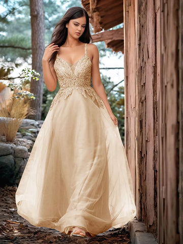 Pretty Hot Fix Sparkly Crystal Embroidery Prom Dress