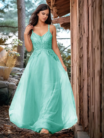 Pretty Hot Fix Sparkly Crystal Embroidery Prom Dress