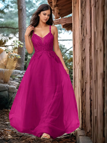 Pretty Hot Fix Sparkly Crystal Embroidery Prom Dress