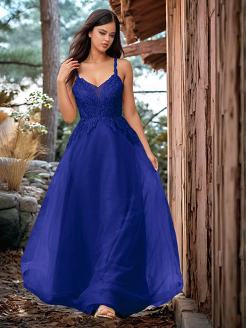 Pretty Hot Fix Sparkly Crystal Embroidery Prom Dress