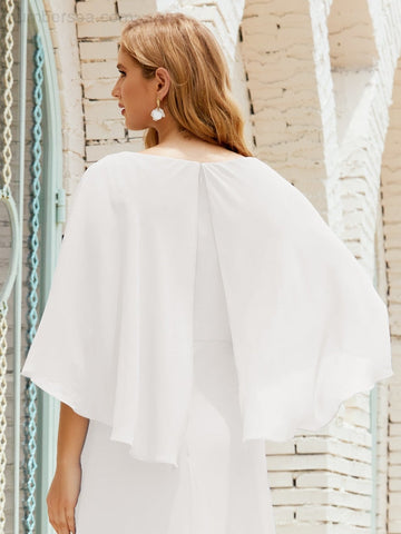 Robe de demoiselle d'honneur Sunnderly pour femme, manches longues, col en V, en mousseline, robe de cérémonie pour mariage SY28018