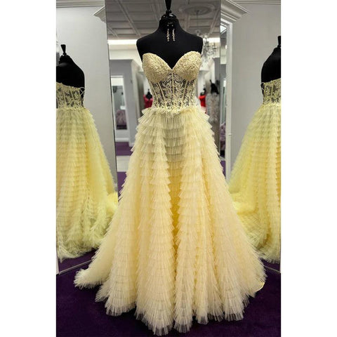 Vestido de fiesta formal con escote en V, sin mangas, corte A, apliques y abertura