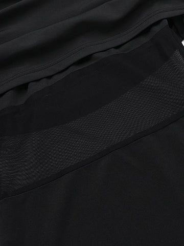 Long Sleeves Skinny Pleated See-Through Solid Color Split-Joint Off-The-Shoulder Evening Dresses Maxi Dresses