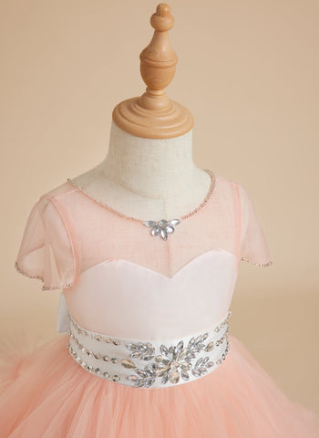 Ball-Gown/Princess Tulle Floor-length Flower Girl Dress