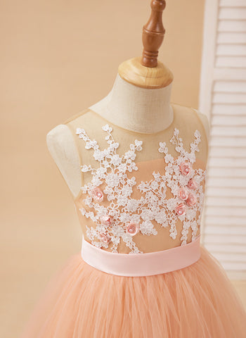 Ball-Gown/Princess Tulle Floor-length Dress