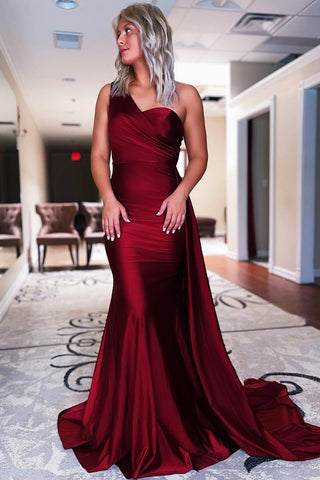 One Shoulder Mermaid Prom Dress