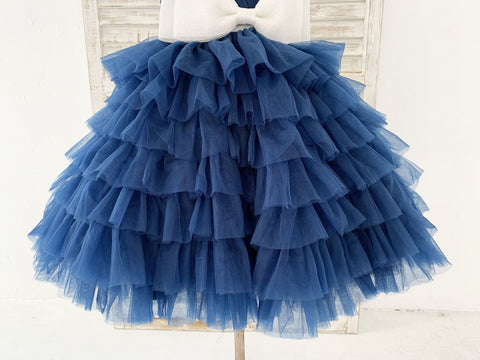 A-line Tulle Knee-length Flower Girl Dress