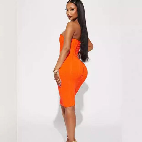 Slim fit sexy socialite party bandage dress dress evening dress female