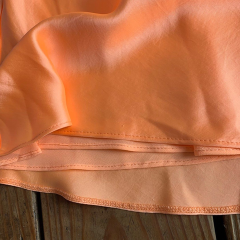 Lindo vestido naranja para la fiesta de bienvenida, vestido de regreso a clases Y2833