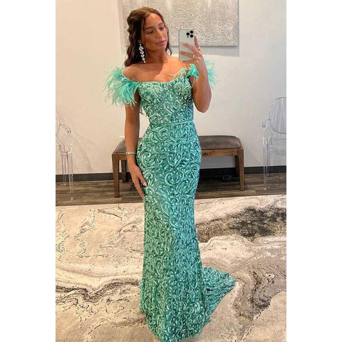 Robe de soirée longue sirène en satin sans manches avec paillettes