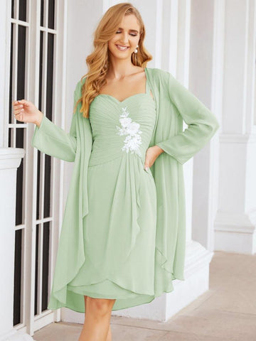 Sunnderly Mother of The Bride Groom Dresses Lace Appliques for Wedding Guest SY28066