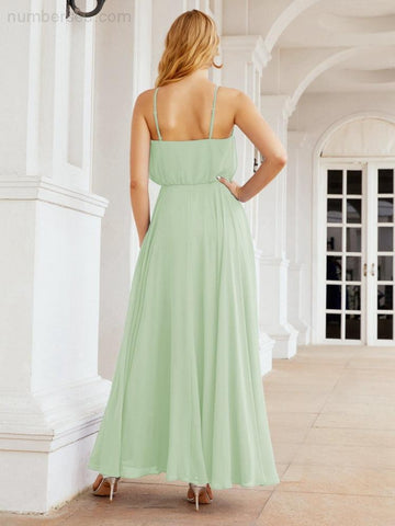 Robe de demoiselle d'honneur longue à col licou Baoleely, robe trapèze formelle pour juniors, 28029