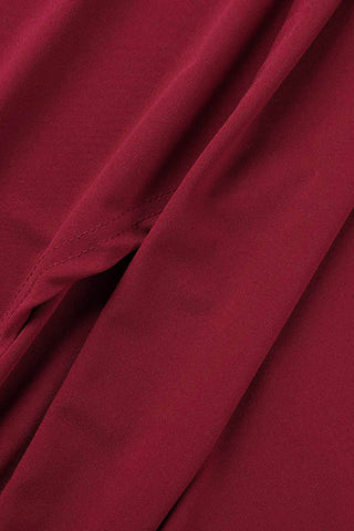 Robe de soirée élégante unie à fente et col en V (4 couleurs) 