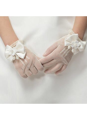 Flower Girl Gloves Daily Wear/Wedding/Special Occasion (198225128)