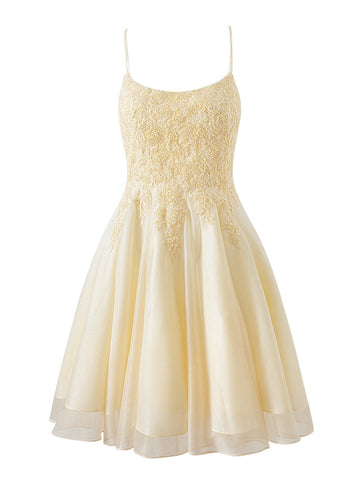 A-line Chiffon Short Homecoming Dress