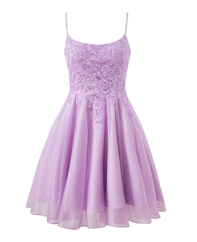 A-line Chiffon Short Homecoming Dress