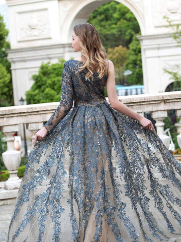 Robe de soirée longue asymétrique style trapèze style Baoleely, sans manches, longueur au sol