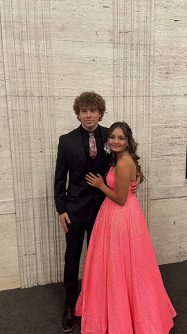 Robe de bal longue asymétrique à sequins pour femme, avec poches, coupe ample, modèle Y312