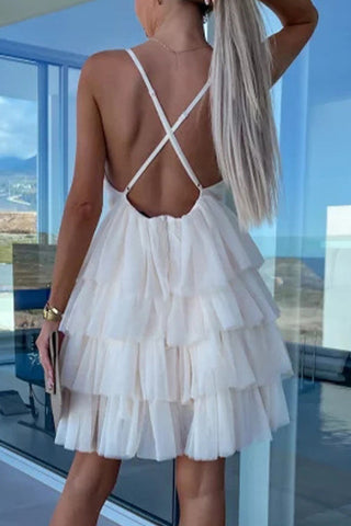 Robe de soirée sexy et ravissante, dos nu, col V, unie, pour célébrités 