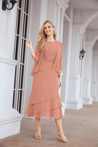 Sunnderly Two-Piece A-line Mother of The Bride Dress Formal Party Gown Dress SY28072