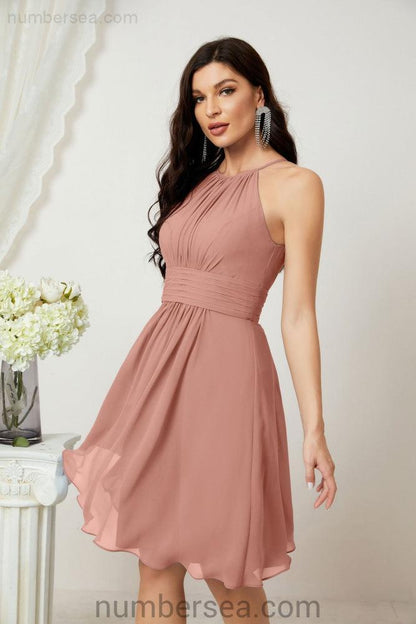 Halter Homecoming Dresses Formal Evening Party Cocktail Dress 28011